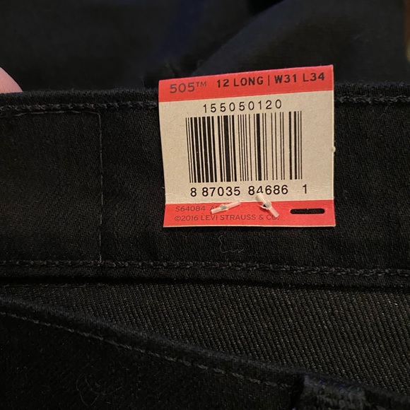 *LONG* Levi's | 505 Straight Leg | Size 12L - W31 L34 - Picture 11 of 15